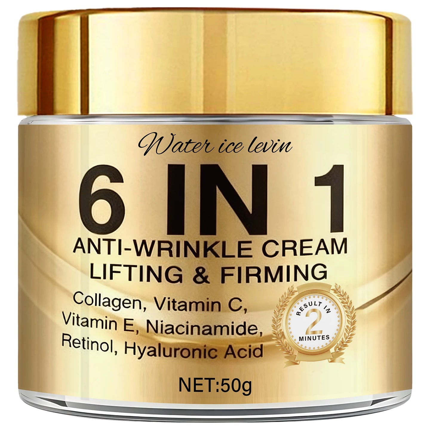 6 in 1 Anti-Wrinkle Cream with Collagen, Retinol & Hyaluronic Acid, Lifts, Firms & Nourishes for Softer, Confident Skin