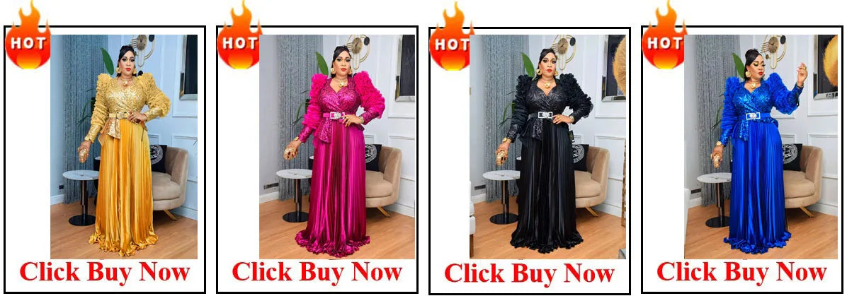 Plus Size African Clothes for Women 2025 New African Dashiki Ankara Bazin Riche Design Wedding Party Dresses without headscarf