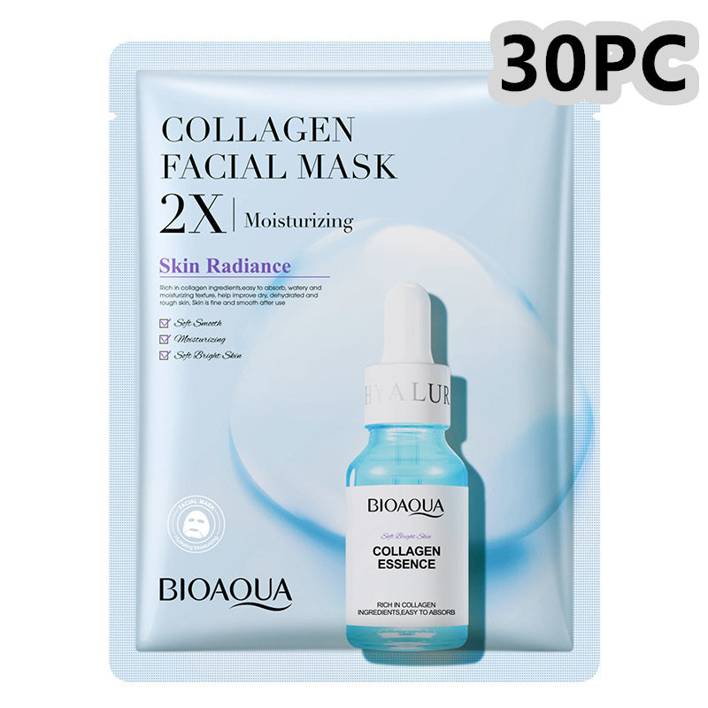 Collagen Face Mask Moisturizing Firming Face Sheet Mask Hyaluronic Acid Facial Masks Beauty Skin Care Gel Skin Care - Ever Bloom Now