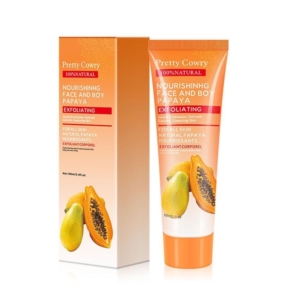Cucumber Coconut Papaya Facial Exfoliating Gel Cream 100ml Body Cleansing - Ever Bloom Now