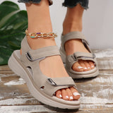 Casual Velcro-design Sandals Summer Comfortable Fish Mouth Sports Sandals Women Lightweight Beach Shoes - Ever Bloom Now