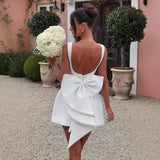 Fashion Big-Bowed Pearls Backless Dress Summer Slim Sleeveless A-line Dresses For Party Evening Women's Clothing - Ever Bloom Now